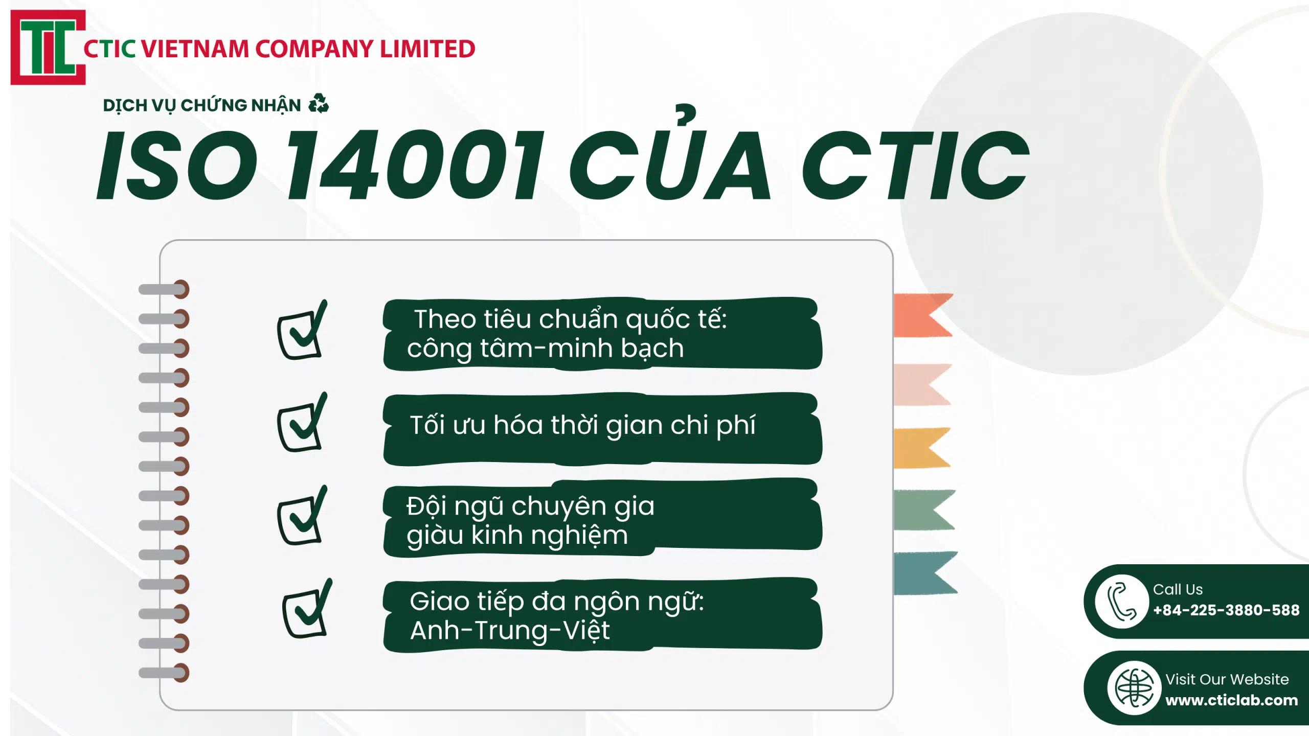 Dịch vụ chứng nhận ISO 14001 chuyên nghiệp tại CTIC